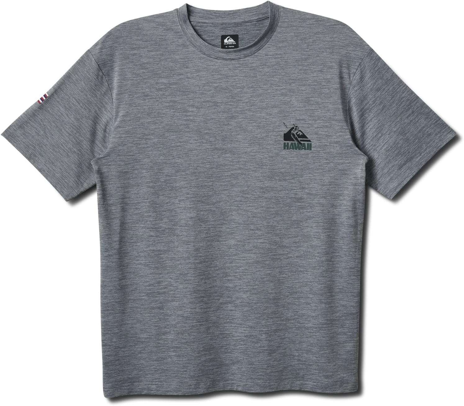 Quiksilver Hawaii SS Surf Shirt - Smoked Grey Heather - M
