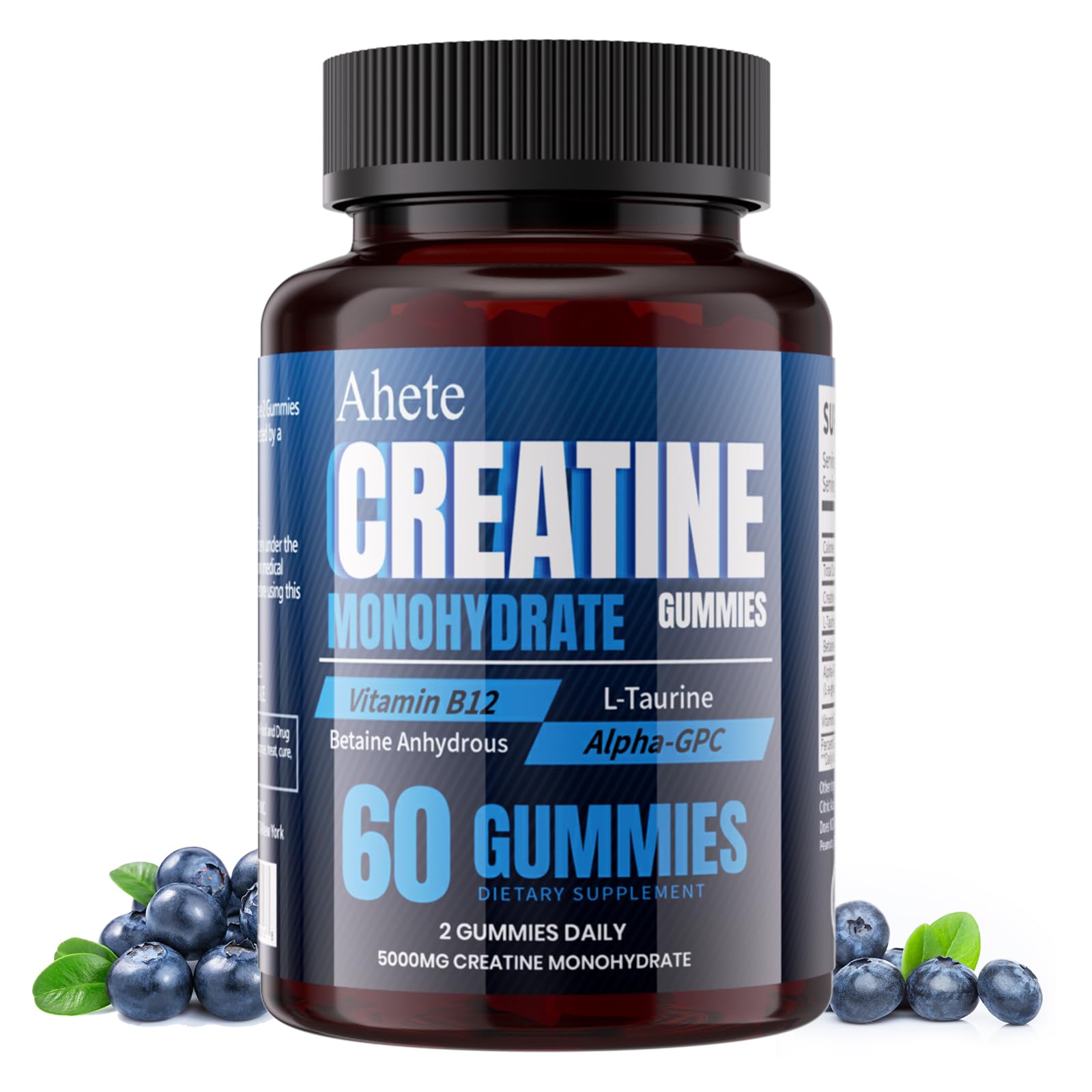 Ahete Suplemento de creatina monohidratada em gomas 5.000 mg, 60 gomas