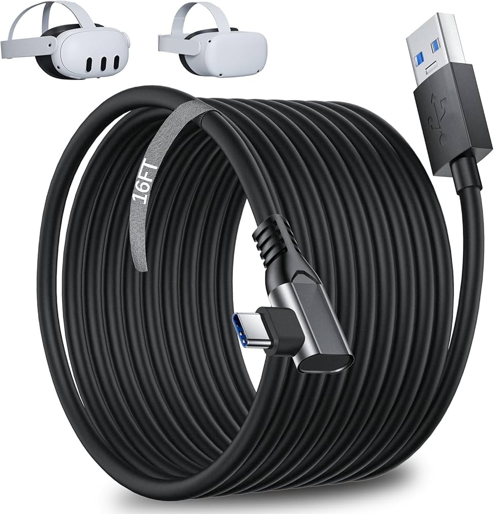 Amazon.com: iMangoo VR Link Cable 16FT for Meta Oculus Quest 3S