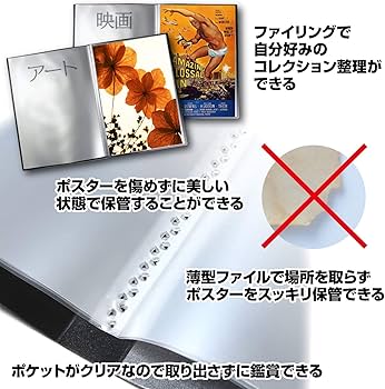 Amazon.co.jp: ROZZERMAN B2 ポスター ファイル 収納 B2ポスター