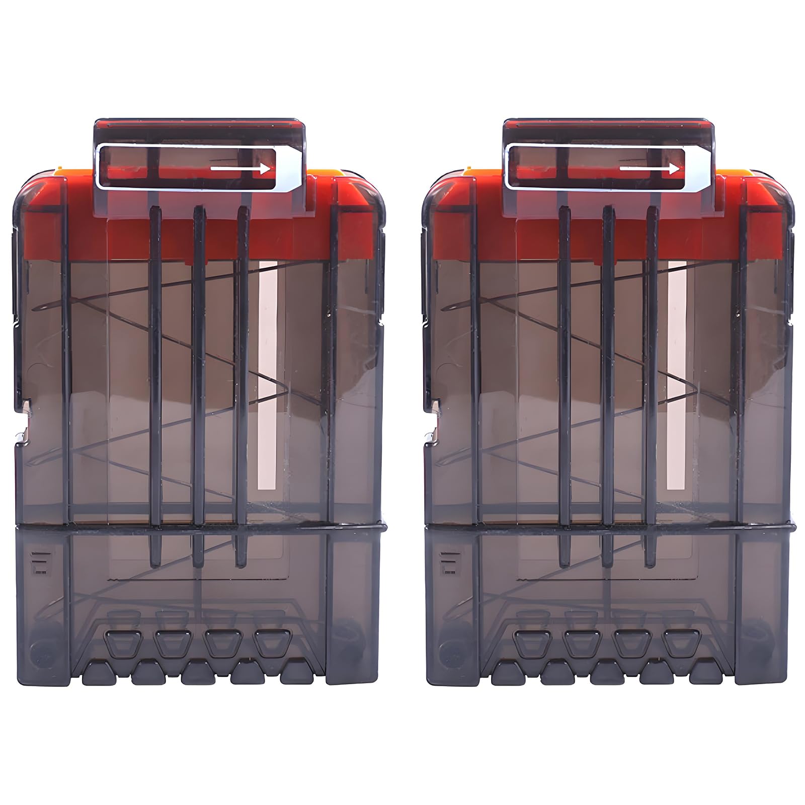TiGog 2 Pcs Clip Magazines for Nerf N Strike 6-Dart Clips Magazine