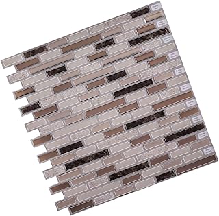 BESPORTBLE Adesivo De Parede 1Pc Adesivos De Parede 3D Autoadesivo Backsplash Mosaico Backsplash Adesivos De Azulejo Adesivos Adesivo De Parede 3D Adesivo De Parede Listrado Painel De Parede