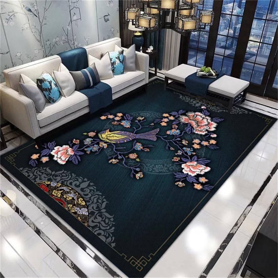 Tapis de chambre fille rose pour un coin jeu doux et personnalisé
