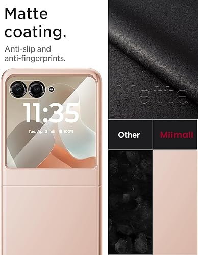 Vista 69 de Miimall Funda delgada para Galaxy Flip 7 con protector de pantalla integrado, grado militar, a prueba de golpes, a prueba de caídas, antiarañazos