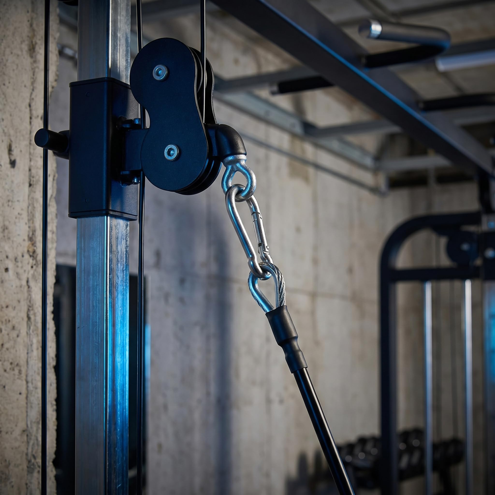 Przedłużacz kabla fitness, 2 sztuki, 26 cm, z karabińczykiem