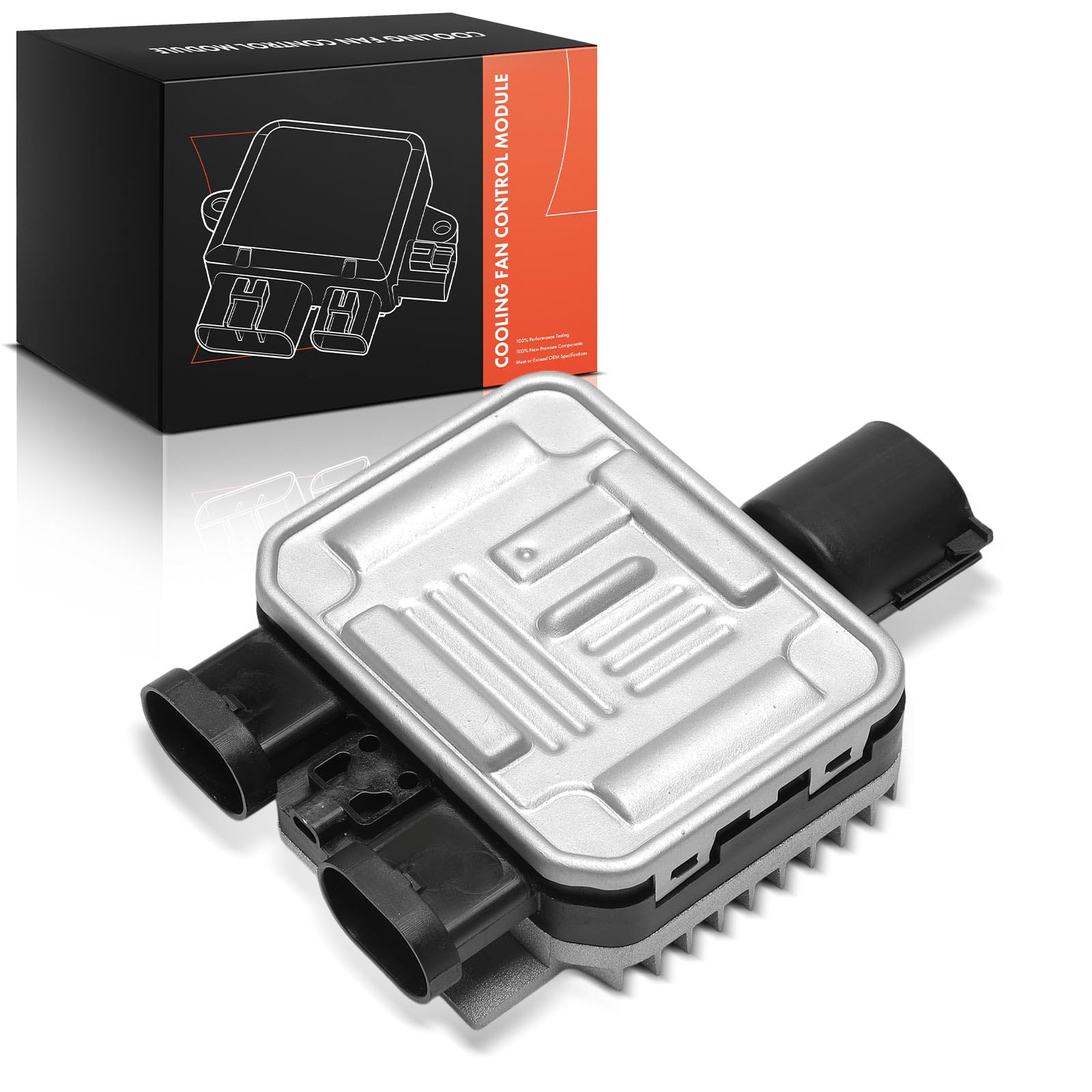 Frankberg Unidad de control del ventilador 4 Polos 7T438C609BA | Compatible con: Galaxy WA6, Caja de tránsito FA, S-Max WA6, J.a.g.u.a.r X-Type Familiar X400, Mondeo IV Berlina BA7