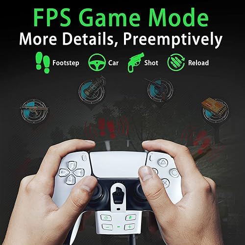 Miniatura 4 de Kothab Cambiador de voz para controlador PS5, adaptador de auriculares estéreo, potenciador de sonido, controlador de audio, adaptador de