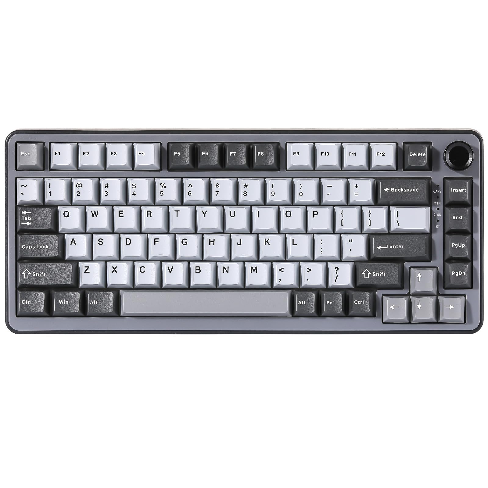 YUNZII B75 PRO 75% Wireless Mechanical Keyboard (Dark Grey,Milk Switch)