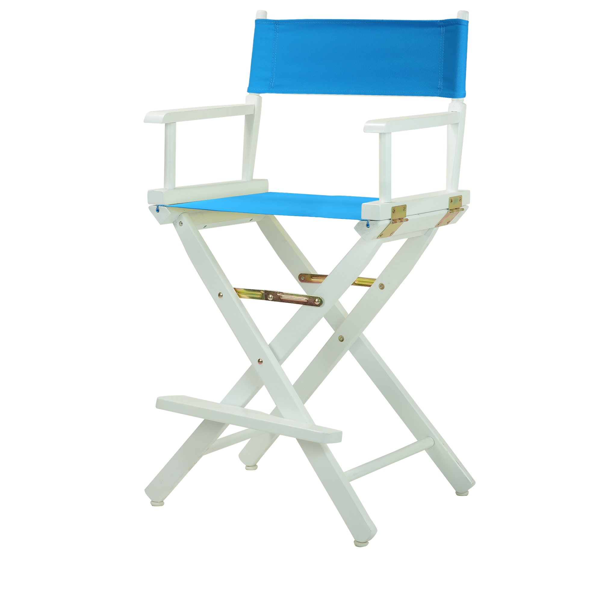 Casual Home Director Chair, Beech, Turquoise, 24"-Counter Height