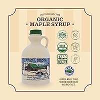 Vista 4 de Frost Ridge Maple Farm, Jarabe de arce orgánico, grado A, cuarto de galón (32 onzas líquidas), rico en ámbar medio