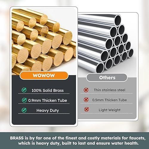 Miniatura 4 de WOWOW Grifo de llenado de ollas de oro negro y comercial, grifo de estufa de montaje en pared, grifo plegable de latón sobre la estufa, grifo de