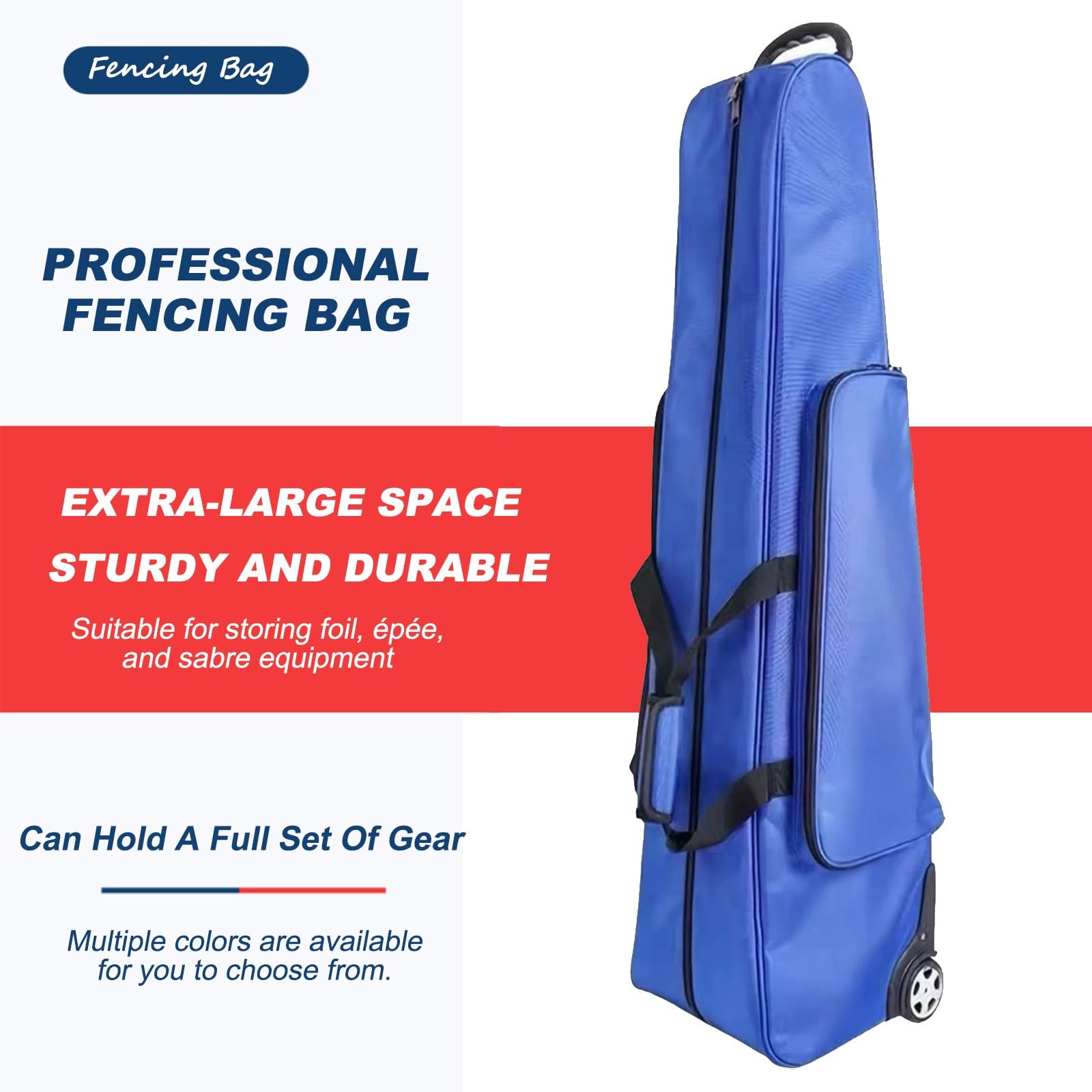 Bolsa de almacenamiento para equipos de esgrima, bolsa portátil HEMA para espada, tela Oxford impermeable 1680D, funda de engranajes para papel de aluminio, espada, sable