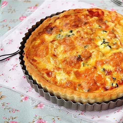 Miniatura 5 de CHEFMADE Juego de moldes para tartas, molde redondo de 7 y 9 pulgadas con fondo suelto extraíble, sartén antiadherente de acero al carbono para