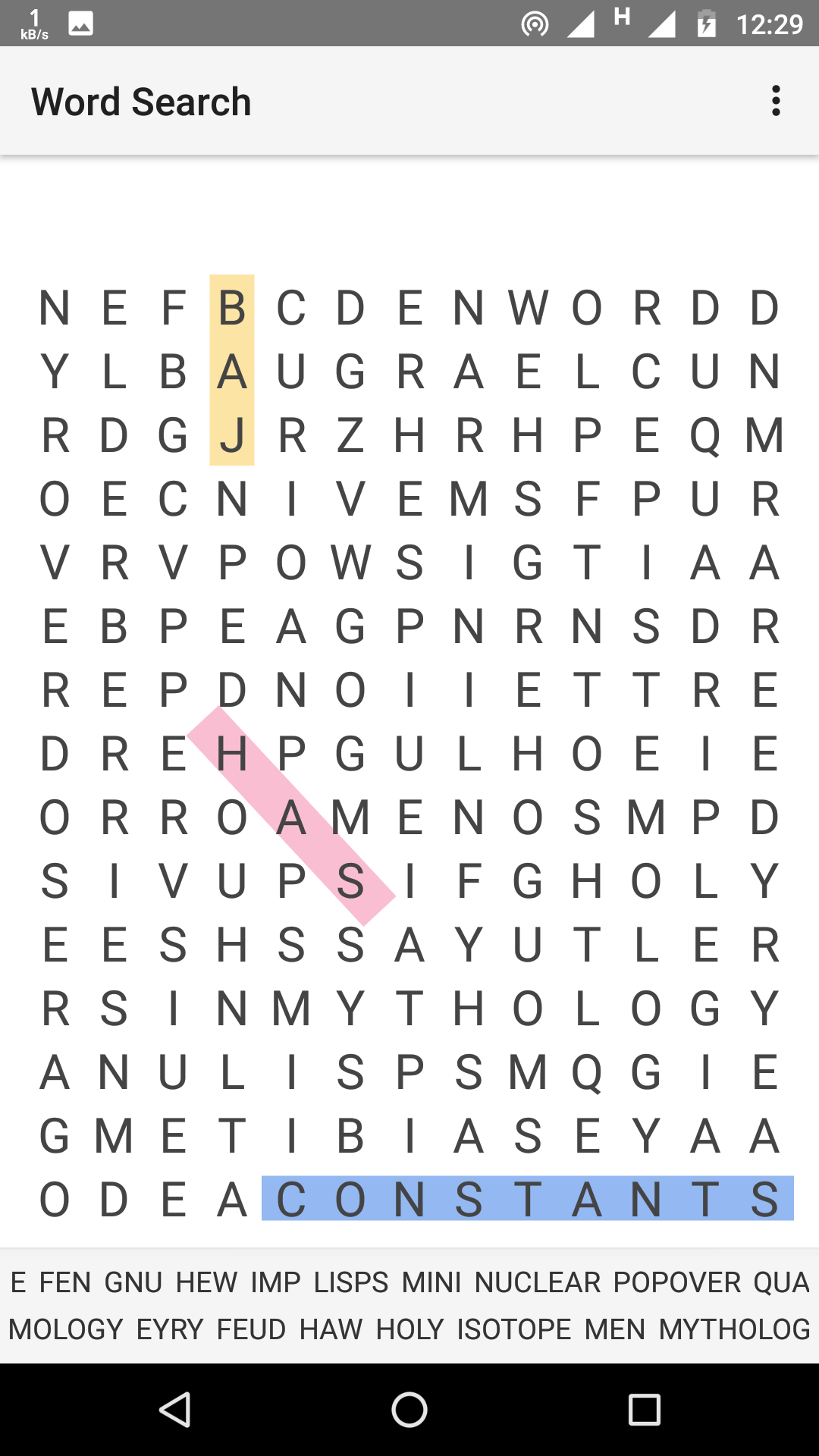 Word Search Game App on Amazon Appstore