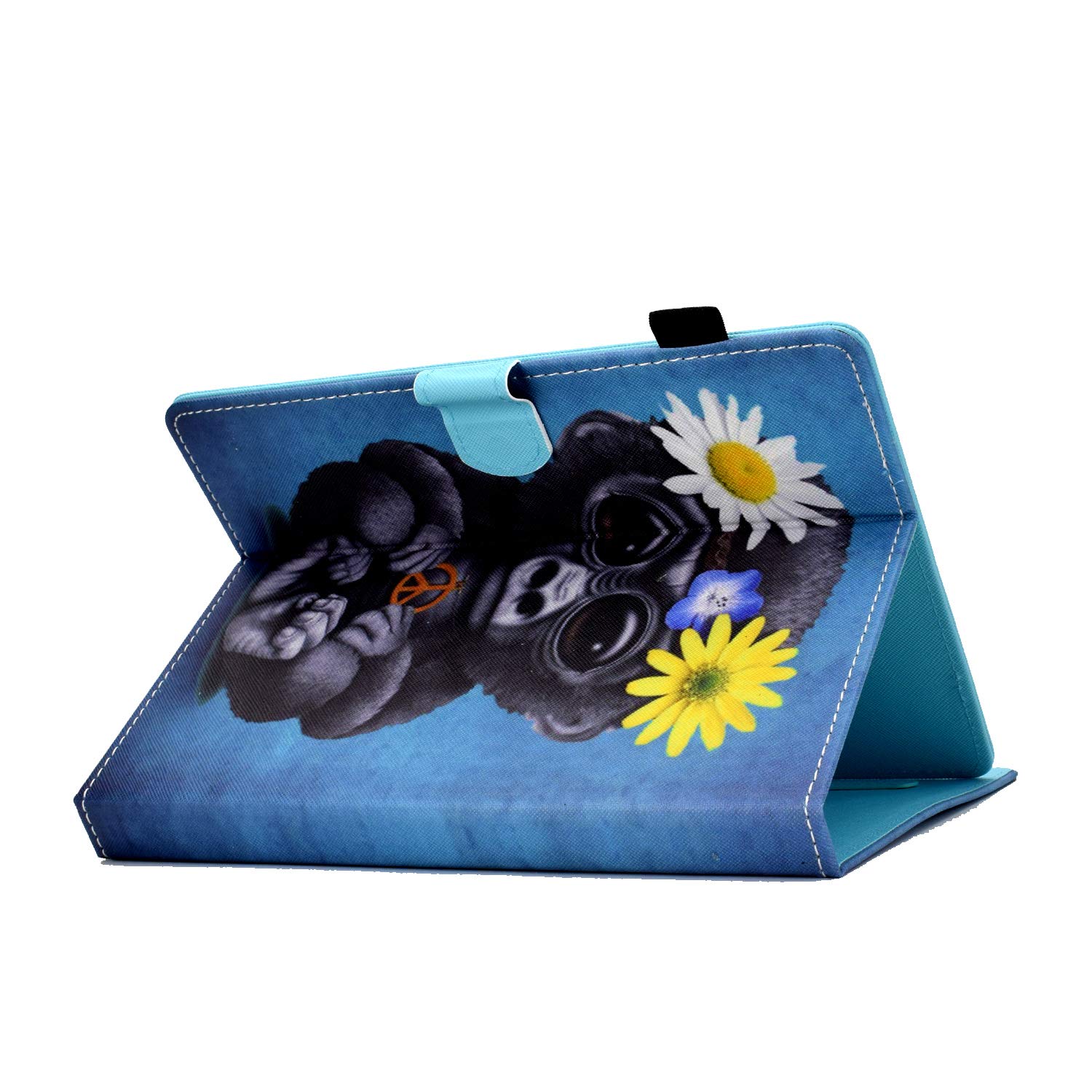 Custodia Universale In Pelle Per Tablet 9-10.5 Pollici - Con Supporto Regolabile, Compatibile Con Fire HD 10, Samsung Galaxy Tab A 10.1, S4 E Altri, Colore Nero