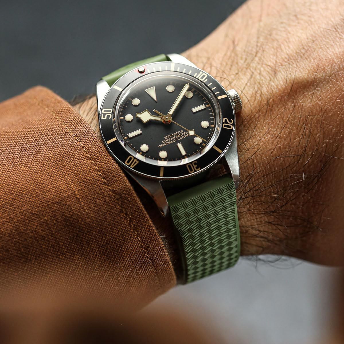 ZULUDIVER Cinturino in gomma StormForce | Cinturino di ricambio in gomma HNBR ad alte prestazioni, cinturino da immersione impermeabile, sgancio rapido