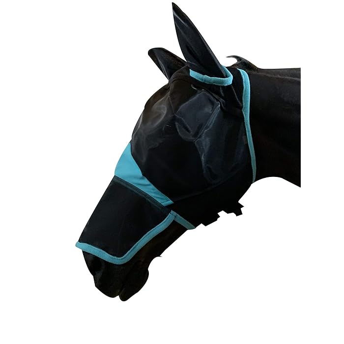 Buy TGW RIDING Horse Mask Full Face Mesh Mask Fine Mesh with Ears and