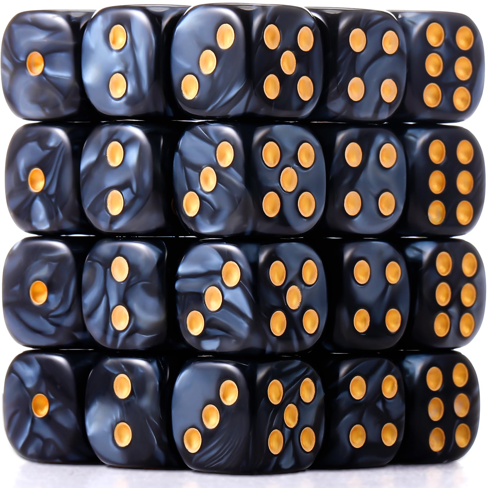 Photo 1 of - TecUnite 25 Pieces 6 Side Polyhedral Dice Set with Black Pouch Compatible with Board Activities, Parties, Math Learning and Others with Random Multi Colored Mix Color(Black,6 Sides)
- G 1/2 Female to 3/8 Male COMP Reducer Adapter, Brass Pipe Fittings Wa
