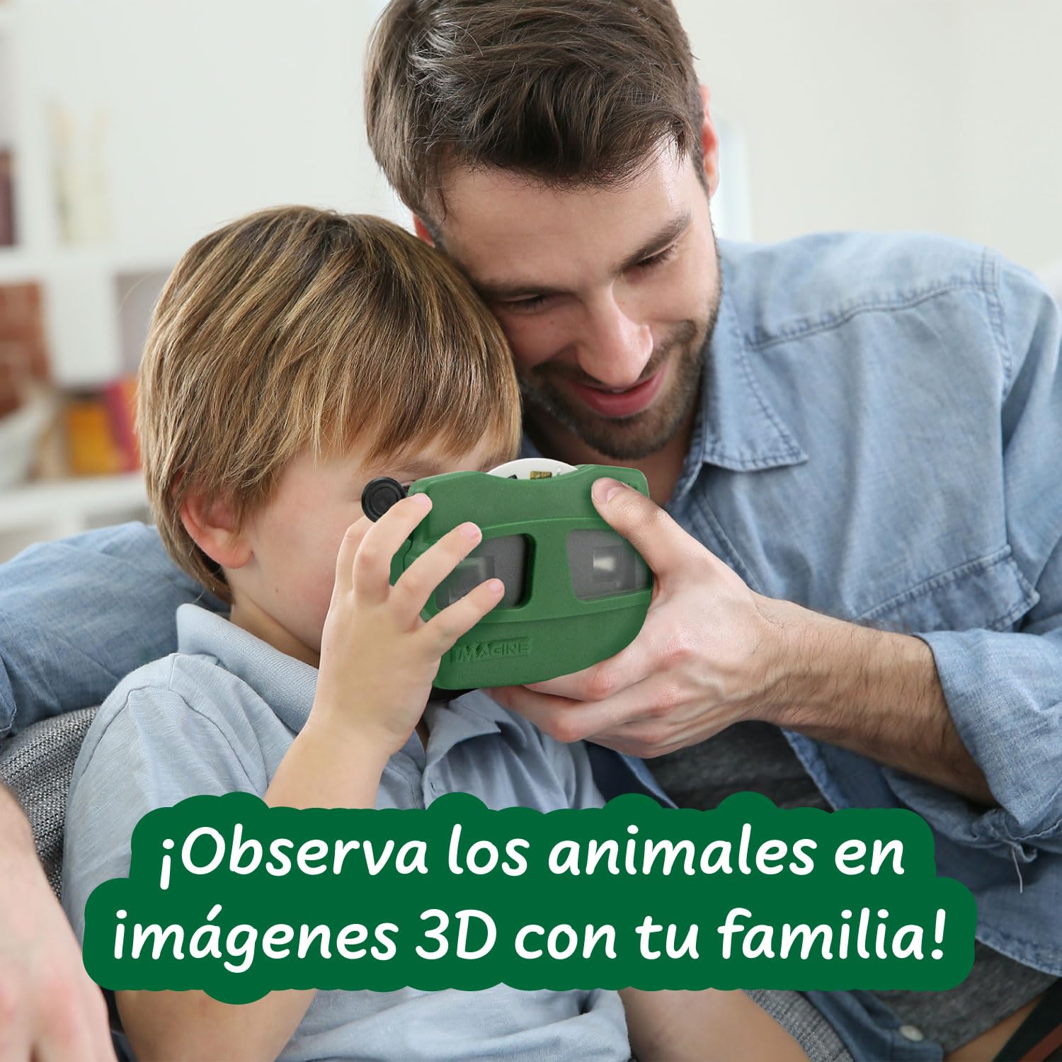 Science4you Retro 3D Viewer para Niños - Juguete Retro con Visor de Carretel e Imágenes 3D de Animales Terrestres y Marinos, Regalo de Animales para Niños y Niñas