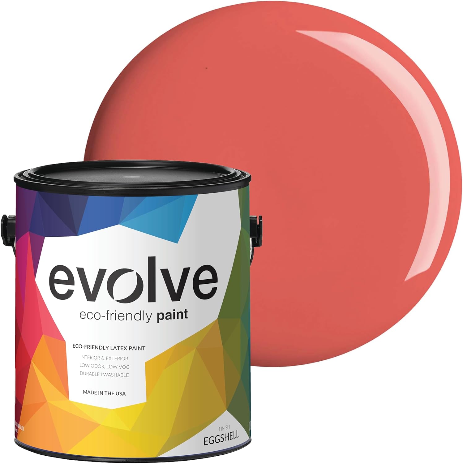EVOLVE Paint & Primer: Environment-friendly, Low Sheen with One-coat Coverage for Interior & Exterior surfaces (Raspberry, 1-Gallon)
