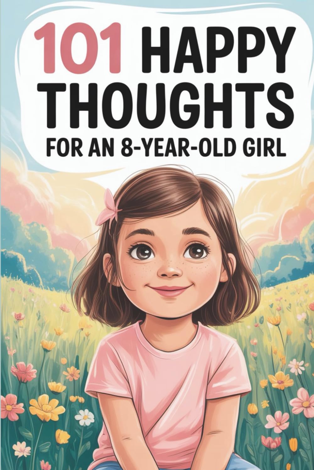101 Happy Thoughts for an 8-Year-Old Girl: A Special 8th Birthday Gift — Filled with Happy and Kind Thoughts
