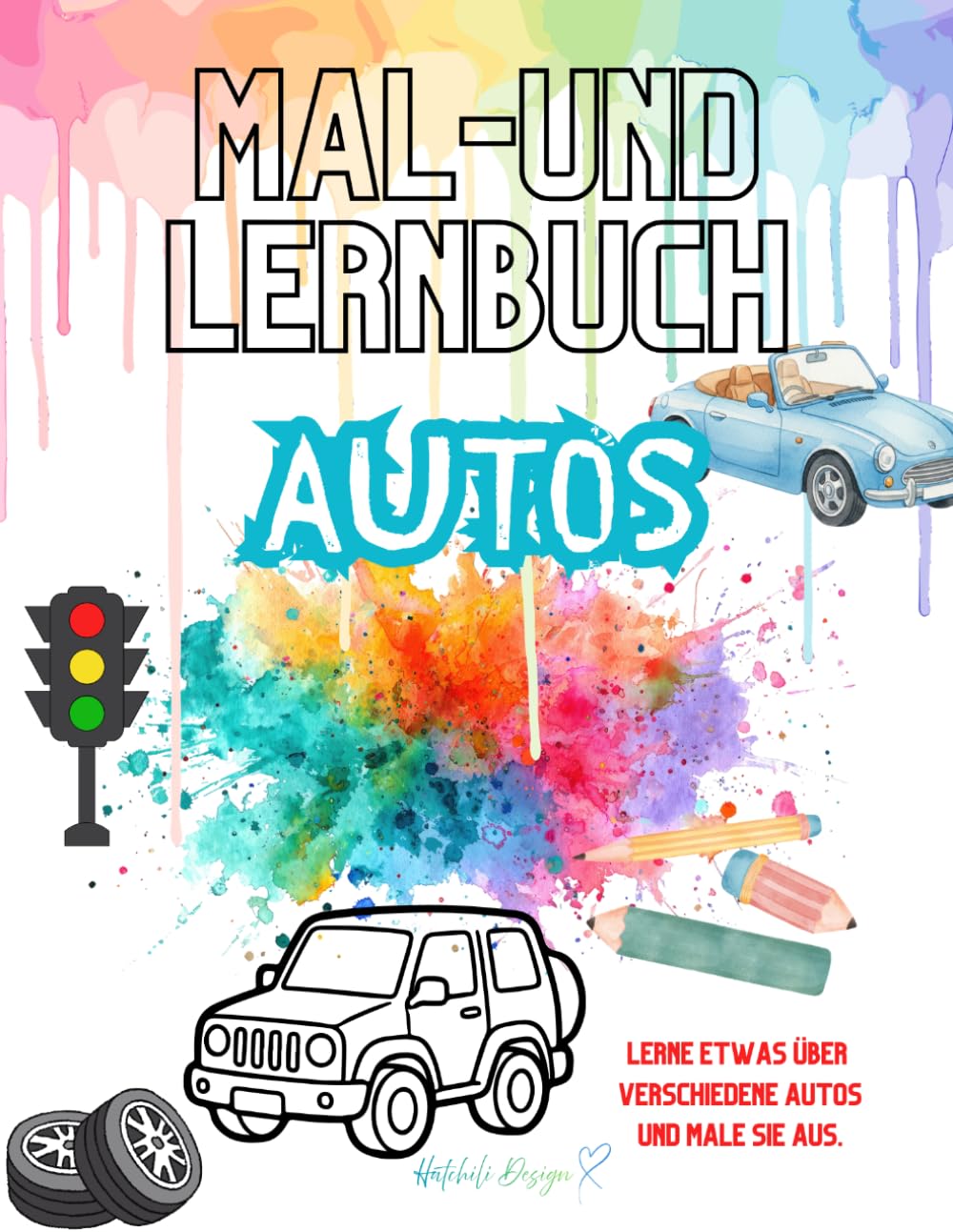 Mal-und Lernbuch - Autos