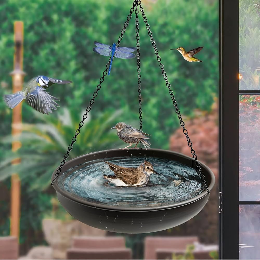 残１。メタル ウォーターバードバス バードフィダー 残1。メタル ウォーターバードバス バードフィダー