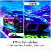 Monitor de computadora, monitor 4K (3840 x2160) hasta 120Hz, monitor gamer de 32", monitores gamer con 99% sRGB, AMD FreeSync, panel IPS, monitores con 1ms, montaje VESA, negro 5
