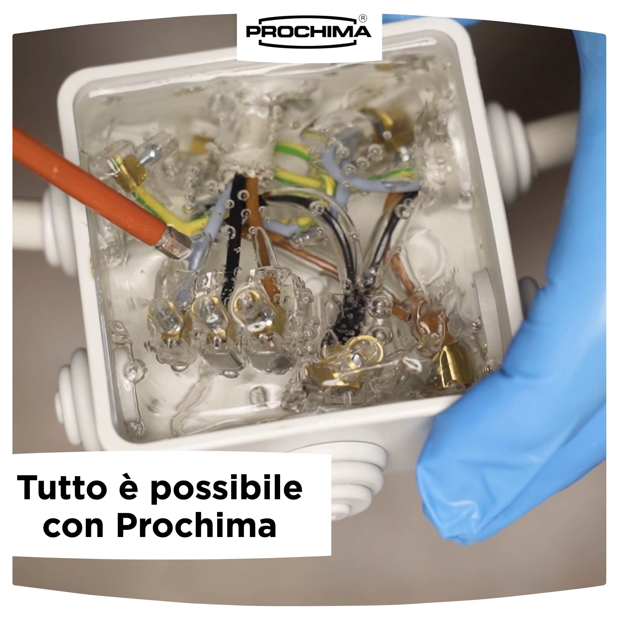 Prochima, Gel Siliconico BI-GEL, Gel Bicomponente di Elevatissime Caratteristiche Dielettriche e Termiche, Ideale per Sistemi di Connessioni, 1 kg