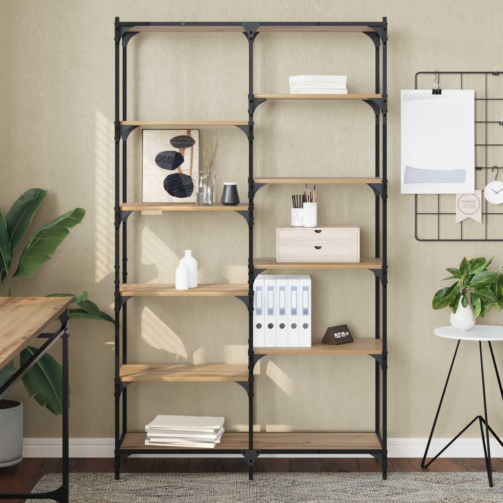 Generisch Regal Artisan-Eiche 100 x 32 x 170 cm Holzwerkstoff,Möbel,Regalsysteme,Bücherregale Bücherschränke-881891