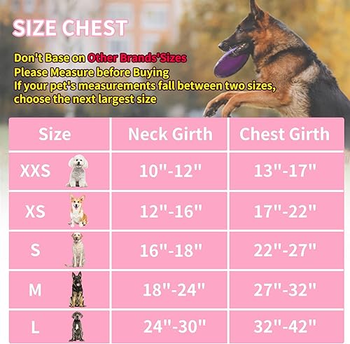 Miniatura 6 de AIITLE Arnés ajustable para perro con acolchado para todo tipo de clima, arnés para mascotas sin tirones con tela Oxford impermeable resistente al