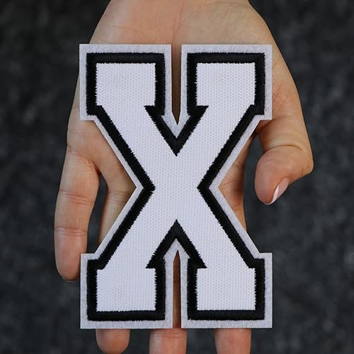 Miniatura 462 de Parches de letras termo-adhesivas de alta calidad – Lindas letras para ropa – Parche universitario para ropa – Letras bordadas de 4 1/2 parches