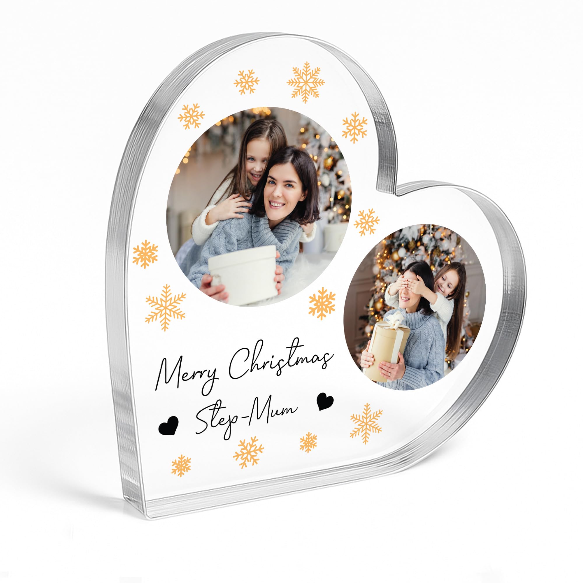 Red Ocean Merry Christmas Step Mum Gift Personalised Acrylic Plaque With Photos Step Mum Gift From Daughter Son Stepmum Gift Christmas Love You Stepmum Gift From Kids Thank You Gift Keepsake