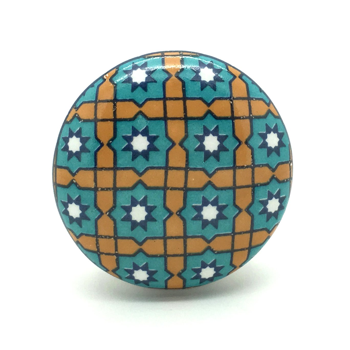 G Decor Multicolor Ceramic Door Knob Vintage Shabby Chic Cupboard Drawer Pull Handle (Protection)