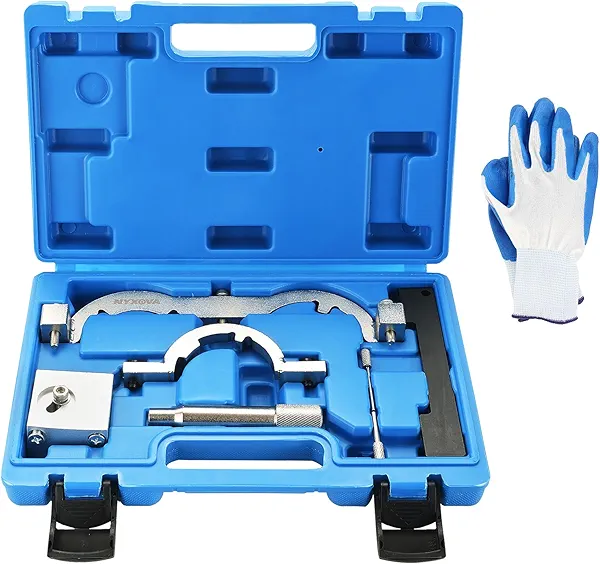 NYXOVA Turbo Engine Timing Tool Kit, Camshaft Holding Locking Tool Set with Case & Gloves, Engine Camshaft Alignment Tool Set Compatible with Chevy, Vauxhall, Opel 1.0L/1.2L/1.4L Engines