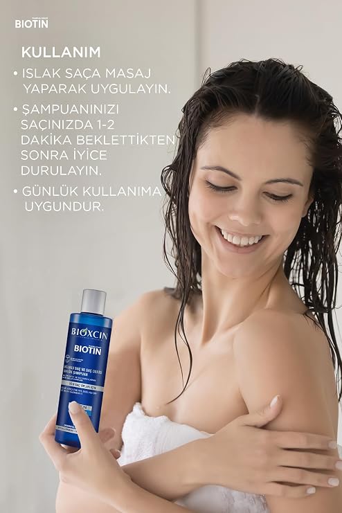 Bioxcin Biotin Şampuan 300 ml, 2 Adet, Hassas Saç Derisi ve Hassas Saçlar İçin