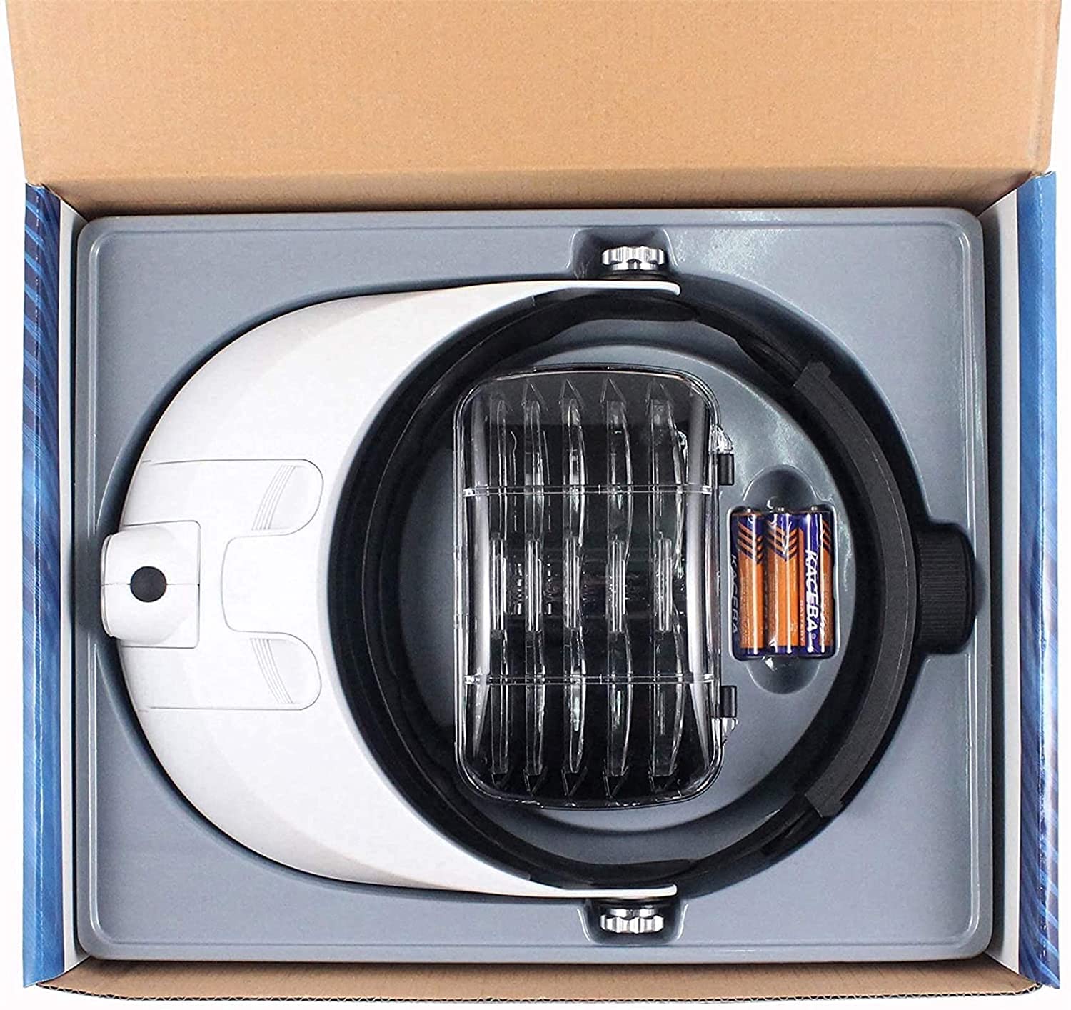 Kopfband-Lupe, Kopfmontage, beleuchtete Lupe, Kopfband-Lupe mit LED-Licht, Brille, Freisprecheinrichtung, 5 austauschbare Linsen für Schmuck, Lupe, Leseuhr, elektronische Reparatur zum Lesen J