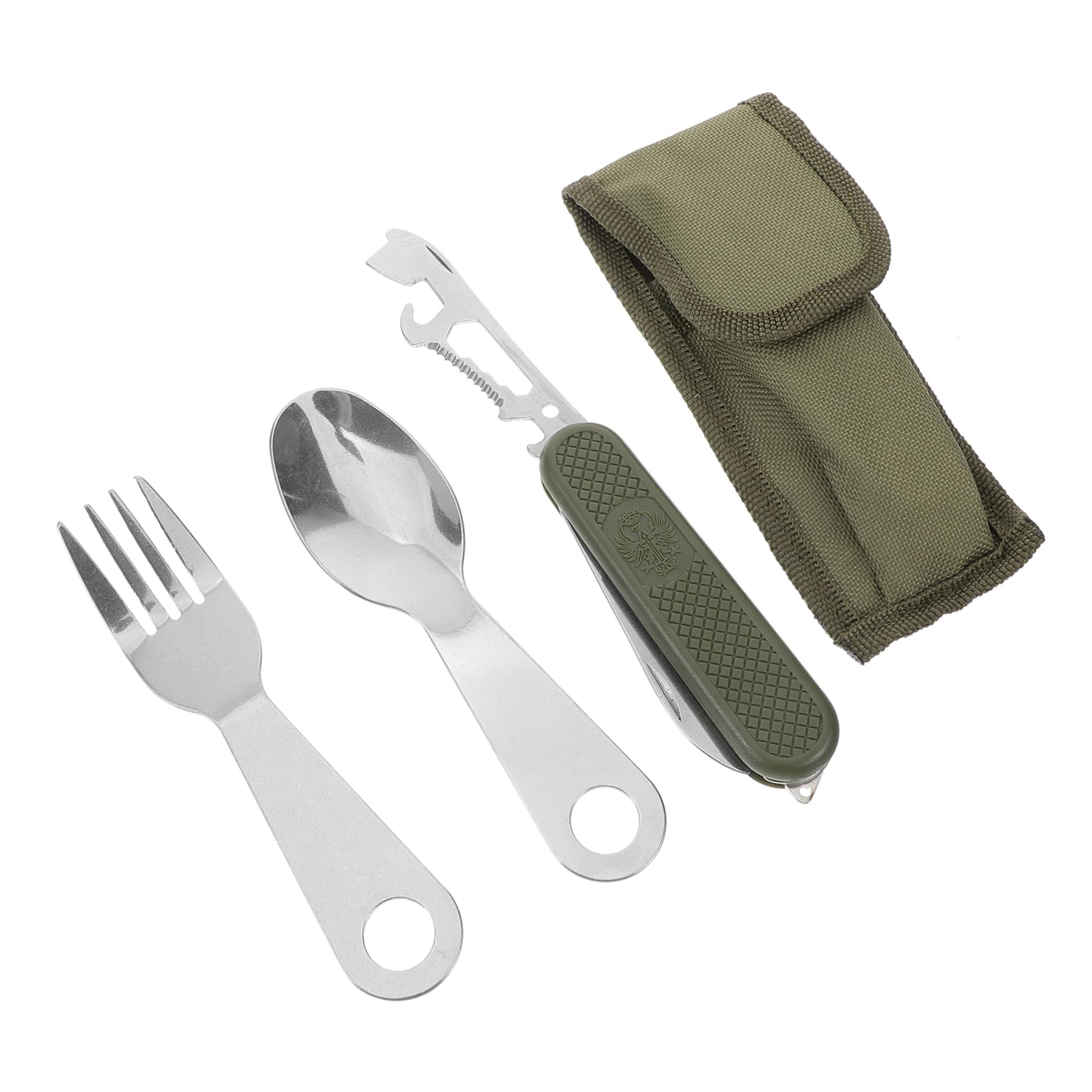 ibasenice 4 Ensembles Set de Couverts Acier Inoxydable Kit de Couteaux Cuillères pour Événements Ustensiles Ergonomiques Service de Table Polyvalent pour Réunions Familiales Banquets