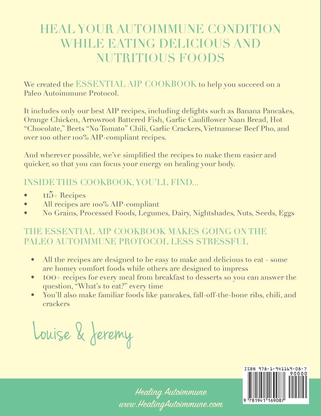 The Essential AIP Cookbook: 115+ Recipes For The Paleo Autoimmune Protocol Diet