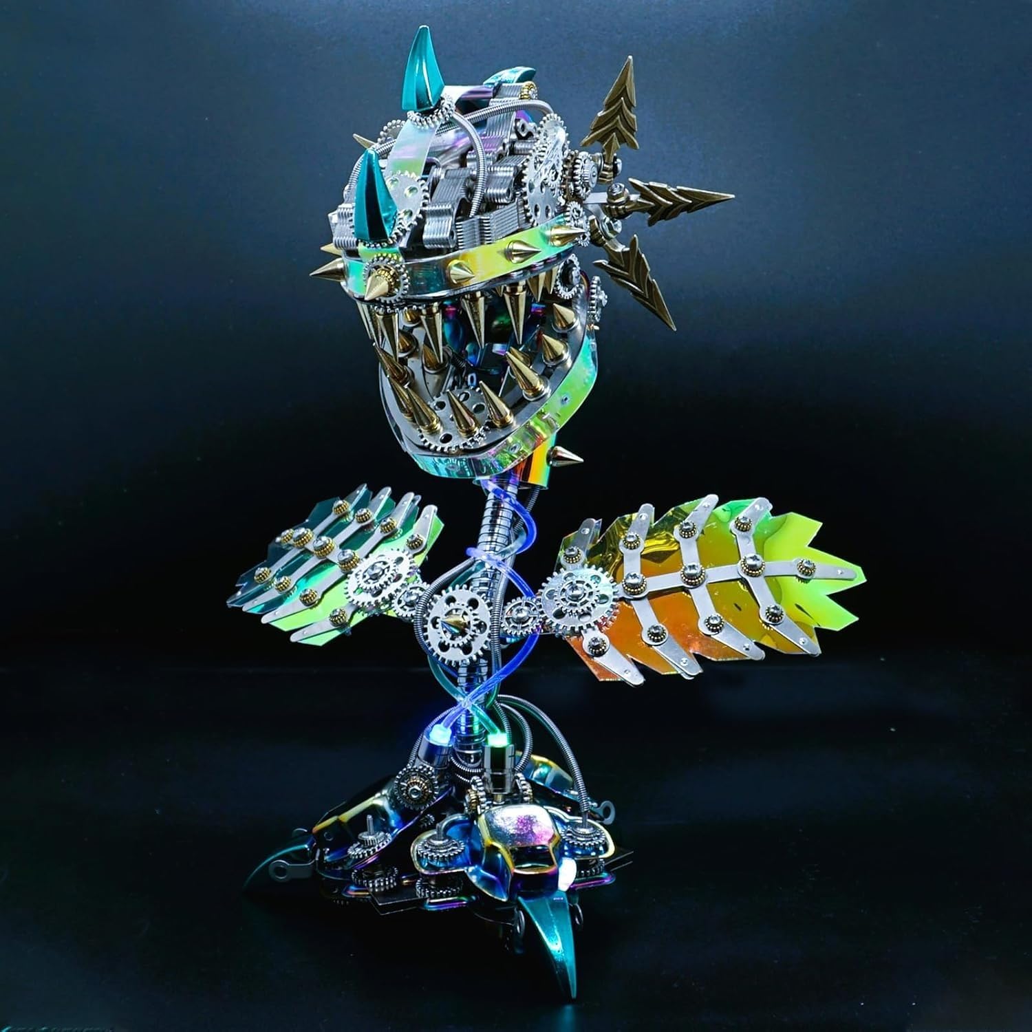Puzzle 3D Z Metalu Dla Dorosłych, Zestaw Do Budowania Mechanicznych Kwiatów, Łamigłówka Typu „zrób To Sam”, Dekoracja Biurka, Prezenty Na Halloween, 770 Szt.
