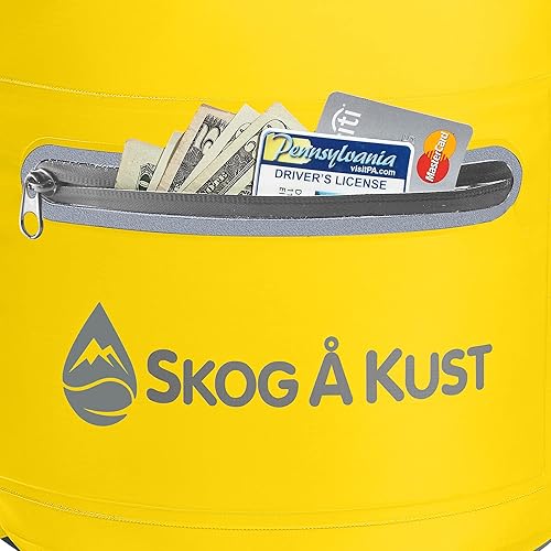 Miniatura 3 de Skog Å Kust DrySåk - Bolsa seca impermeable con bolsillo exterior con cremallera, para kayak, rafting, navegar, natación, campamento, senderismo,