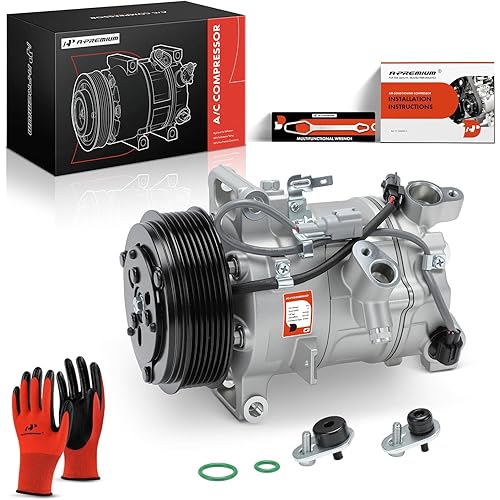 A-Premium Air Conditioner AC Compressor with Clutch Compatible with Infiniti Q50 3.0L 2016-2021, Q50 3.7L 2014-2015, Q60 3.0L 2017-2020