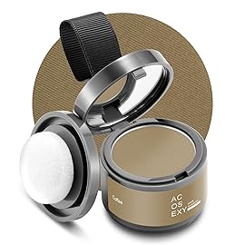 Acosexy Root Touch Up Powder - Instant Gray Hair Coverage for Hairline, Eyebrows, Beard Line and Bald Spots (Coffee)