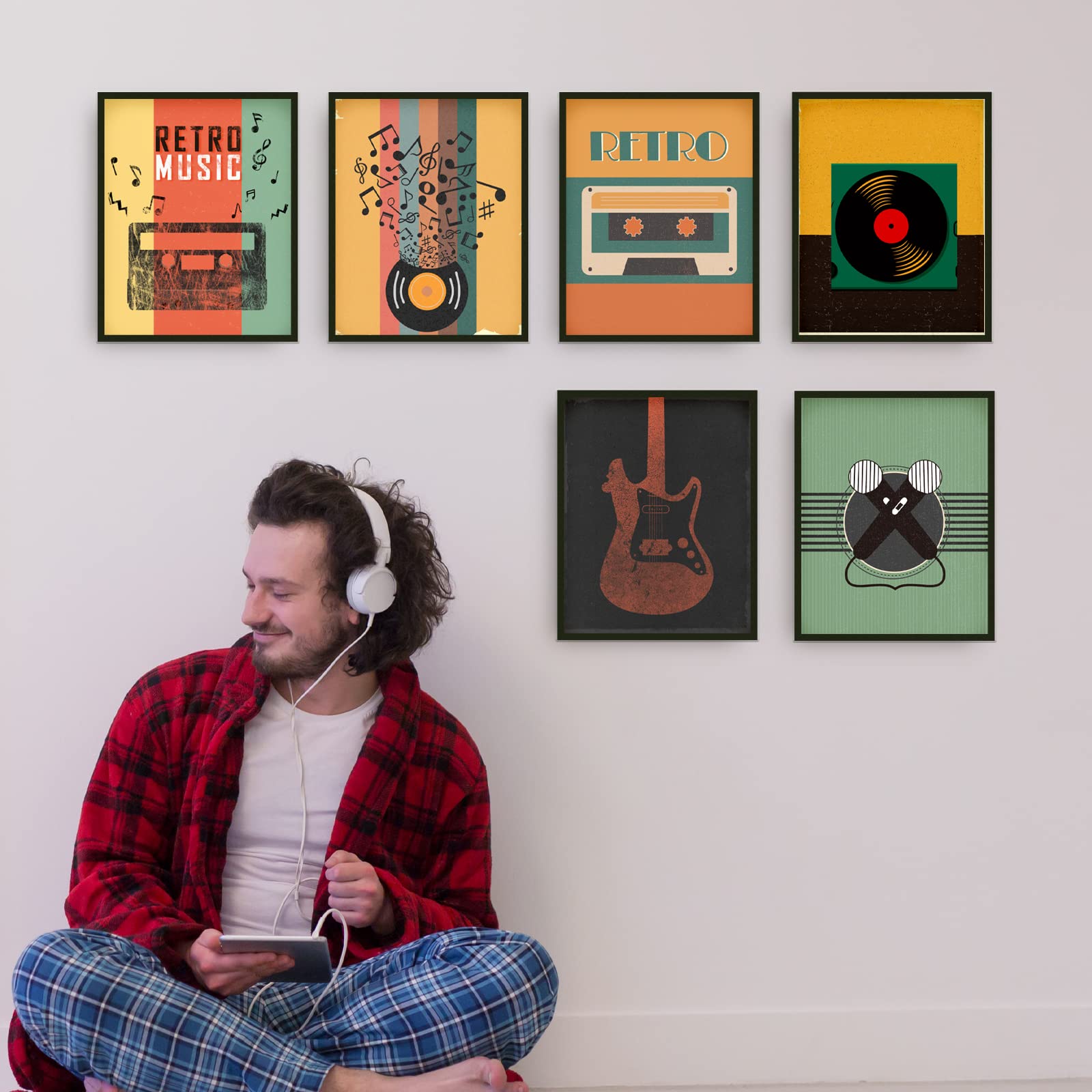 Amazon.co.jp: SUPERDANT 音楽テーマのアートポスター ヴィンテージ風