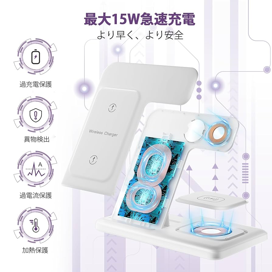 Amazon.co.jp: iphone マグセーフ充電器 ワイヤレス充電器