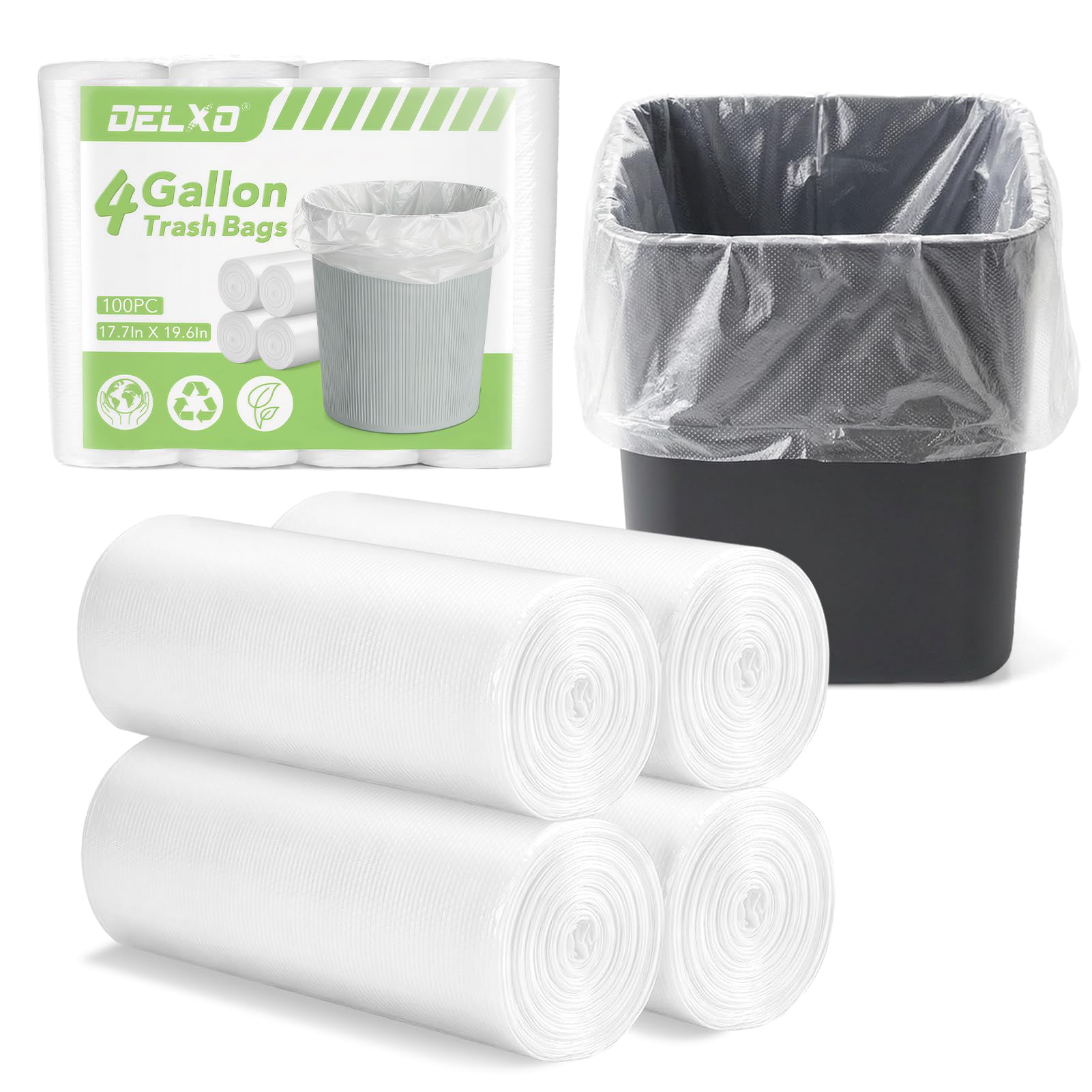 Small Trash Bags 4 Gallon – $9.99