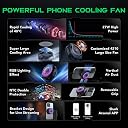 Black Shark Magnetic 4 Pro Phone Cooler Fun For Gaming, Cell Phone Cooler For Smartphones Ios/Android (2.63-3.46 Inches) Semiconductor Heatsink Cooling gallery image