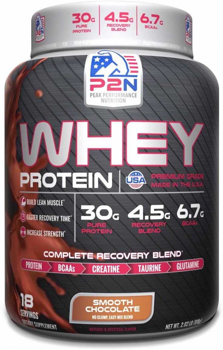 P2N Peak Performance Nutrition P2N Whey Protein, Chocolate, 2 Pound