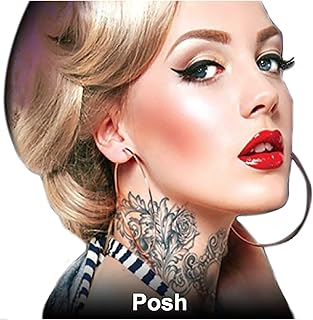 Tinsley Transfers Posh Full Neck Temporary Tattoo