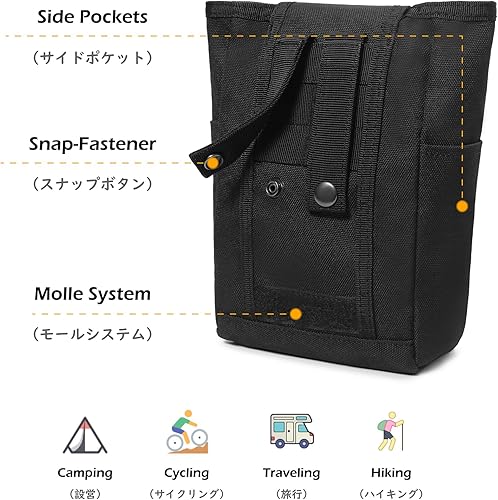 Vista 11 de TRIWONDER Bolsa de cigarrillos táctica Molle Pequeña Bolsa Militar Batería Cigarrillo Estuche EDC Utilidad Tarjetero Ranura Encendedor Mini Cigarro